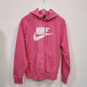 Nike Pink Hoodie with White Logo